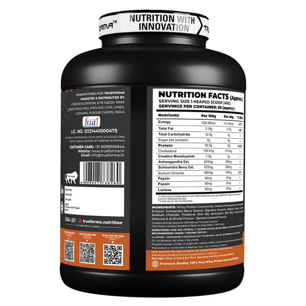 Trueforma® Power Fuel – Whey Protein with Creatine & Ashwagandha