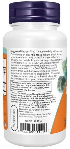 Tri-Chromium™ 500 mcg with Cinnamon Veg Capsules