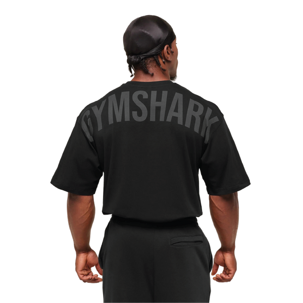 Gymshark Power T-Shirt - Black/Asphalt Grey