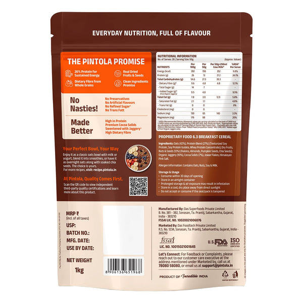 PINTOLA 26g High Protein Oats 1kg