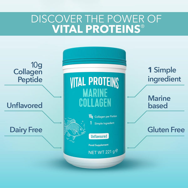 Vital Proteins Marine Collagen Unflavored - 22 servings - 221g