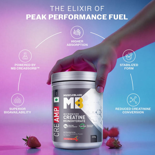MuscleBlaze Creatine Monohydrate CreAMP