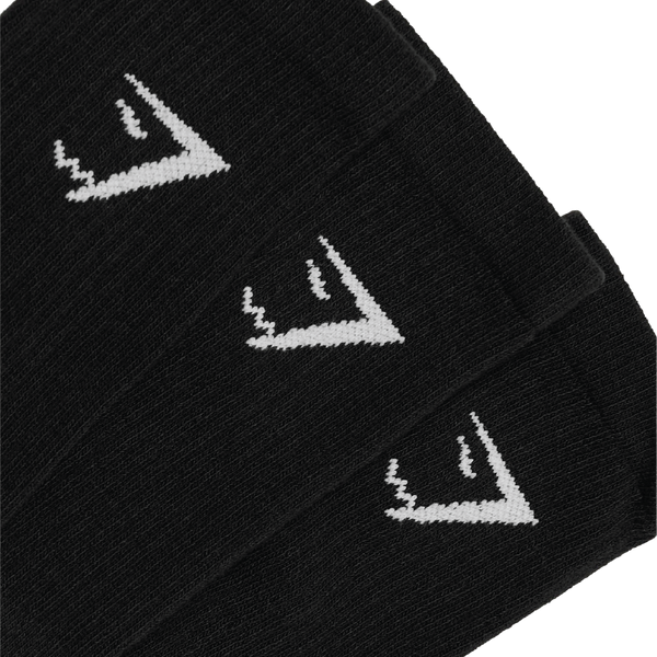 Gymshark Performance Crew Socks 3pk - GS Black
