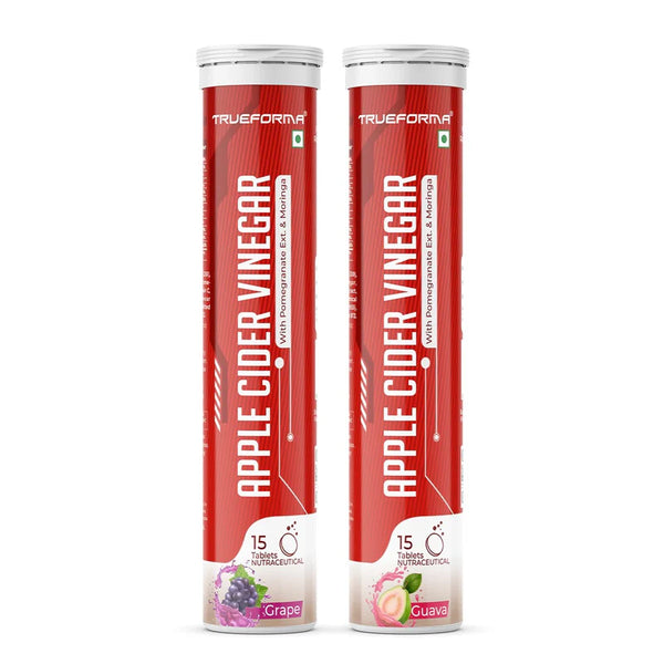 Trueforma® Apple Cider Vinegar with Pomegranate Extract & Moringa | Effervescent Tablets