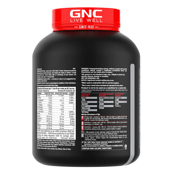Gold Series 100% Whey Protein Advanced 4 lbs