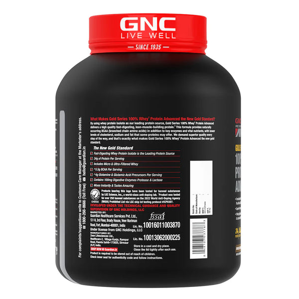 Gold Series 100% Whey Protein Advanced 4 lbs