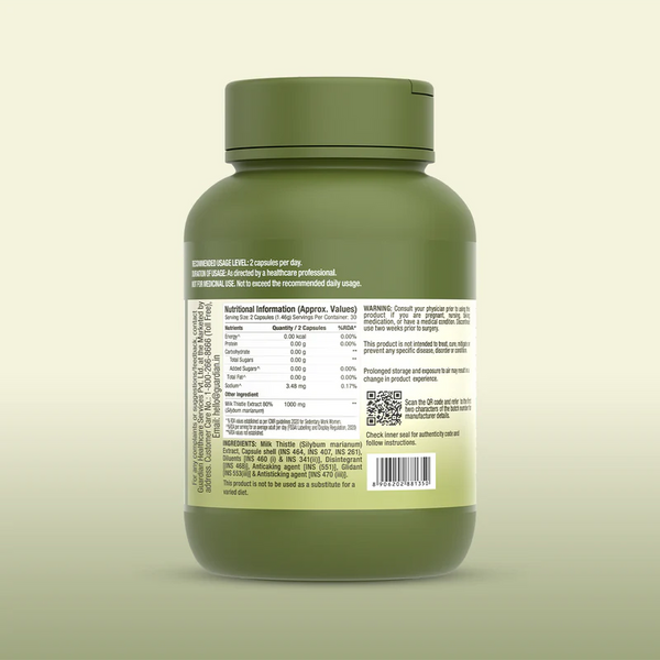 Herbal Plus Milk Thistle 1000mg Caps 1x60
