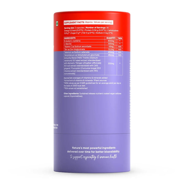 Slow Advanced N-Acetyl-Cysteine + Glycine Capsules