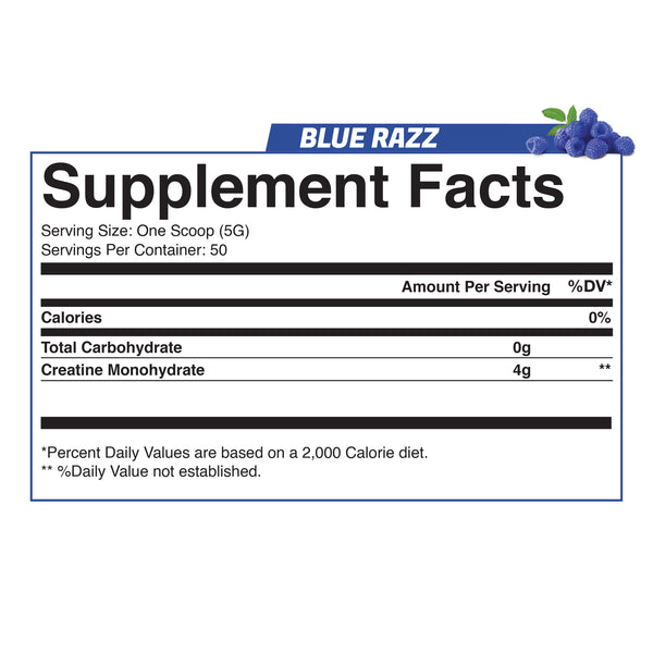 Creatine Monohydrate (Blue Razz)