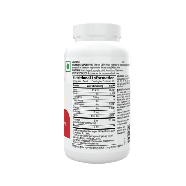 Melatonin With Vitamin B6