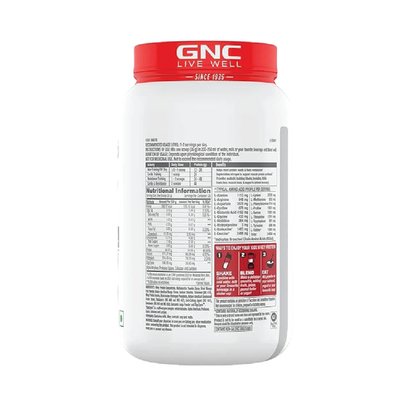 GNC Pro Performance 100% Whey | Mango Smoothie |907g