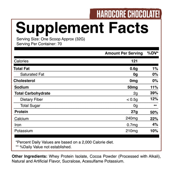 ISO HARD PROTEIN | HARDCORE CHOCOLATE | METALLIC SERIES