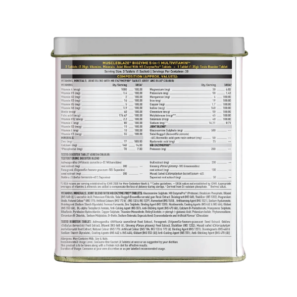 MuscleBlaze Biozyme 5 in 1 Multivitamin