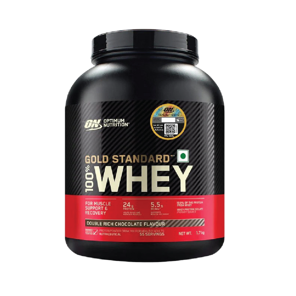 Gold Standard 100% Whey Protein Powder | Double Rich Chocolate | 1.7 kg
