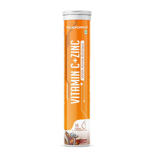 Trueforma® Vitamin C & Zinc with Amla Extract | Effervescent Tablets