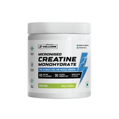 Wellcore - Pure Micronised Creatine Monohydrate | (307g, 83 servings)