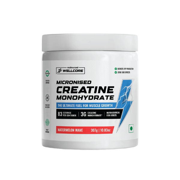 Wellcore - Pure Micronised Creatine Monohydrate | (307g, 83 servings)
