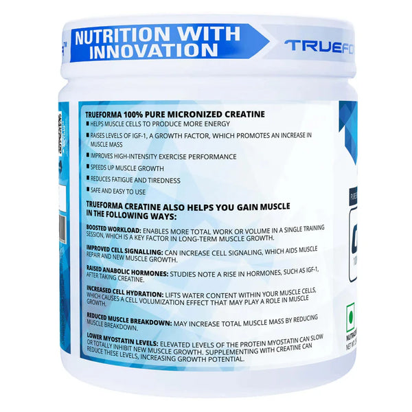 Trueforma® Creatine Powder – 100% Micronized Creatine Monohydrate