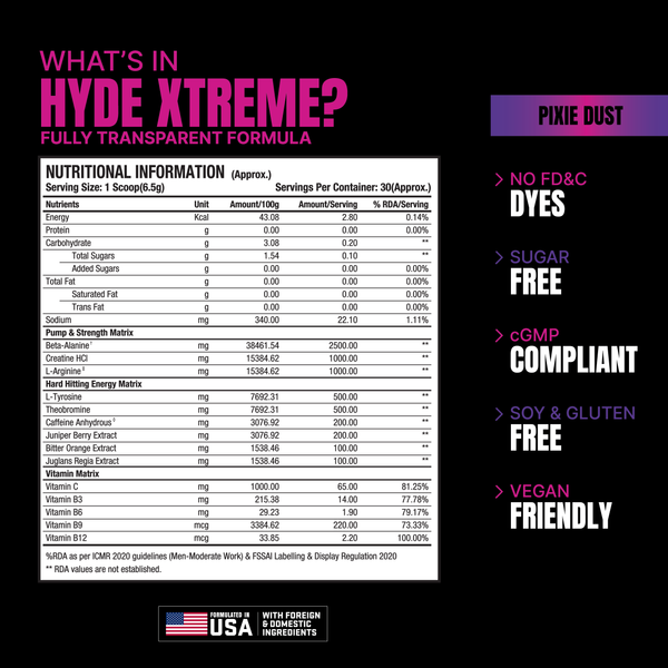 Prosupps Hyde Xtreme Pre Workout - 30 Servings