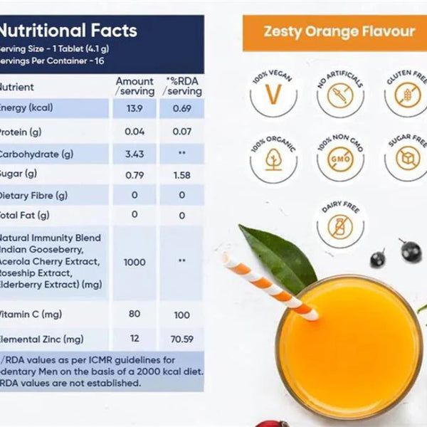 Organic Vitamin C + Zinc