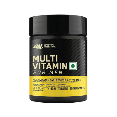 Multivitamin for MEN- 60 Tablets, 26 Vitamins & Minerals, Amino Acids & Anti-Oxidants