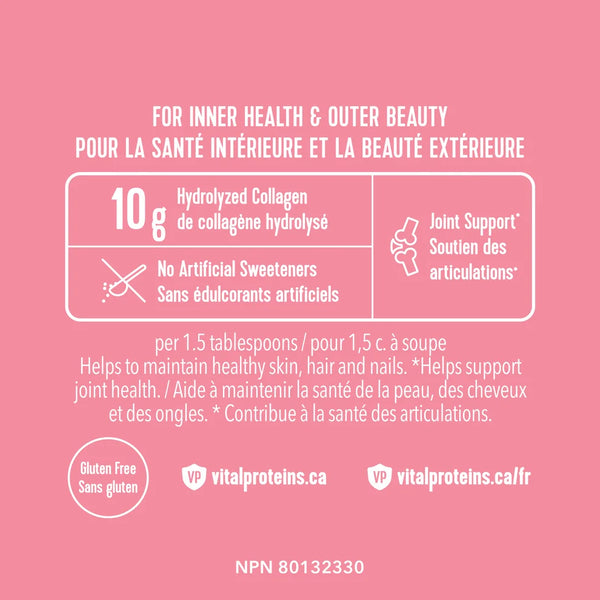 Vital Proteins Beauty Collagen (Strawberry Lemon, Canister) : Strawberry Lemon, Canister - Powder