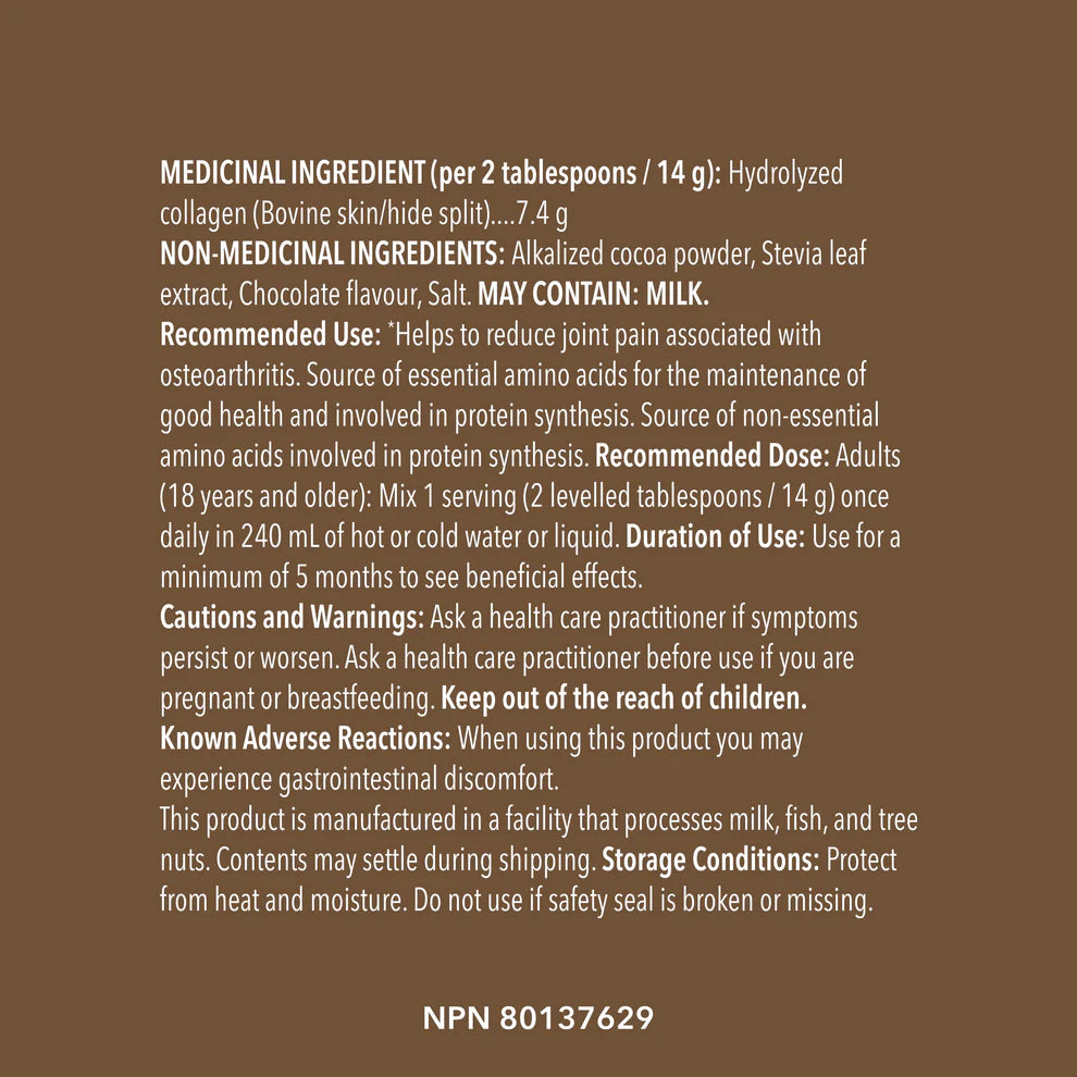 Chocolate Collagen Peptides 275g - Chocolate