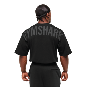 Gymshark Power T-Shirt - Black/Asphalt Grey