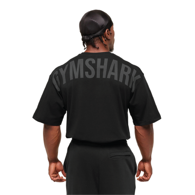 Gymshark Power T-Shirt - Black/Asphalt Grey