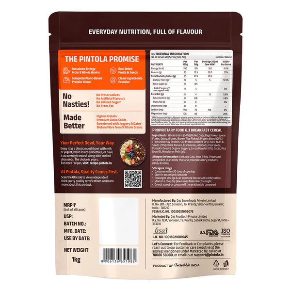 High Protein Dark Chocolate Muesli