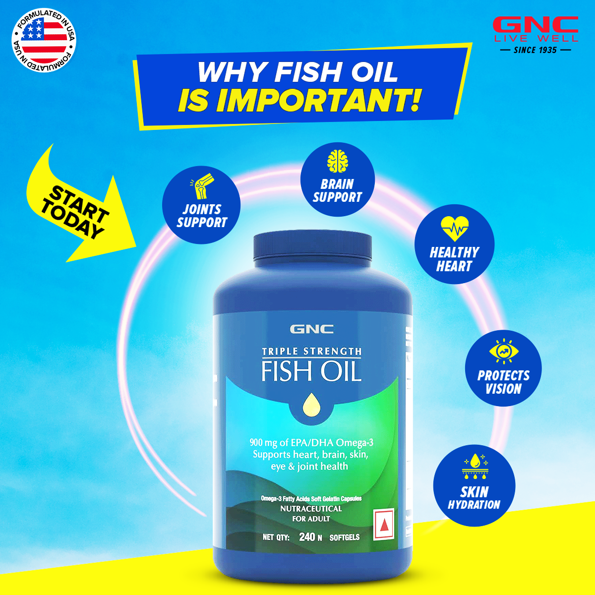 GNC Triple Strength Fish Oil