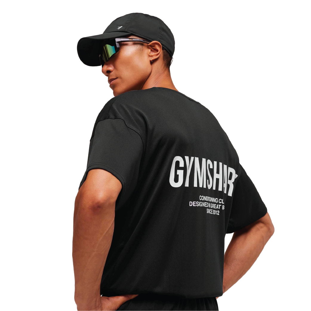 Gymshark Conditioning Club Oversized T-Shirt Black