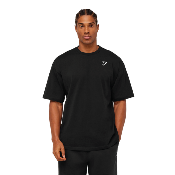 Gymshark Crest Oversized T-Shirt - GS Black