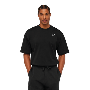 Gymshark Crest Oversized T-Shirt - GS Black