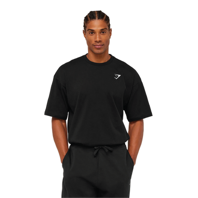 Gymshark Crest Oversized T-Shirt - GS Black