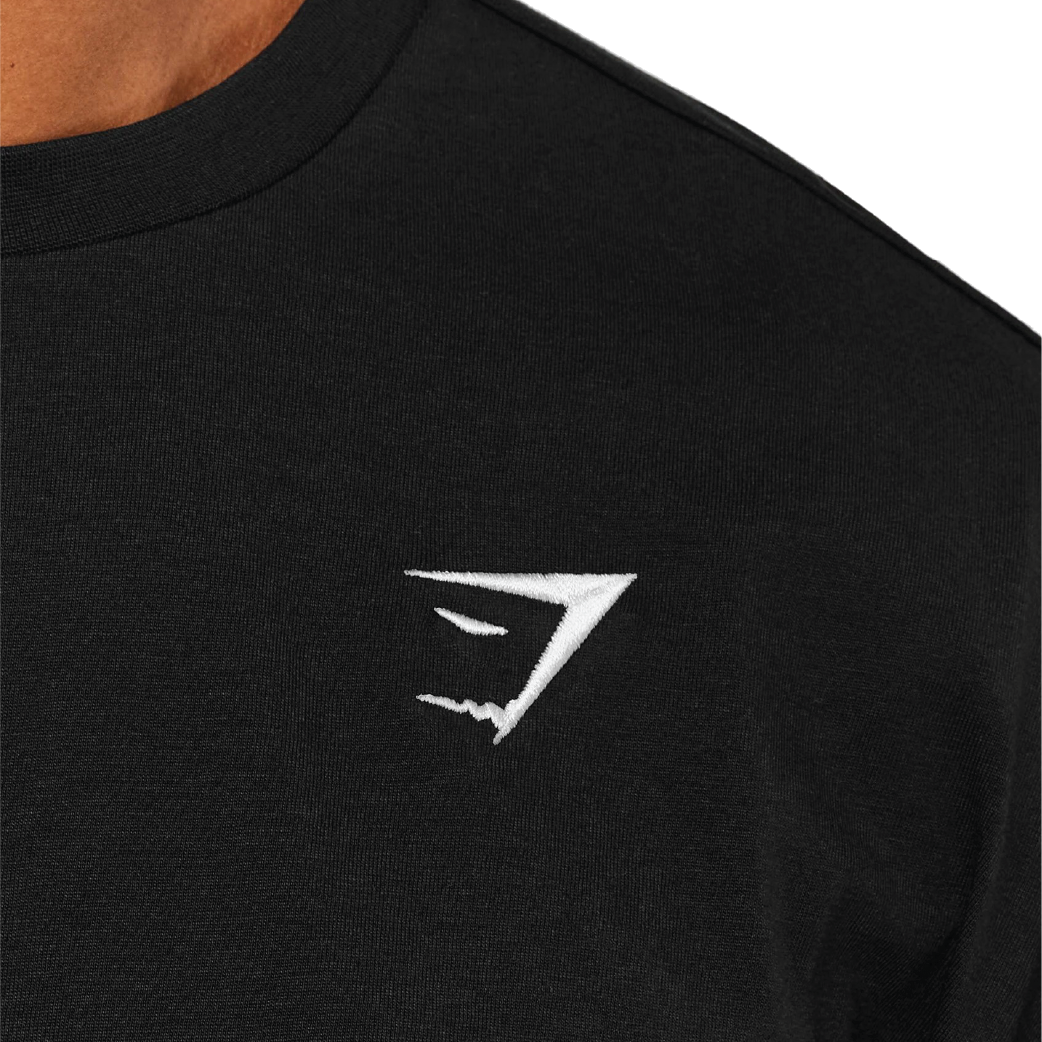 Gymshark Crest Oversized T-Shirt - GS Black