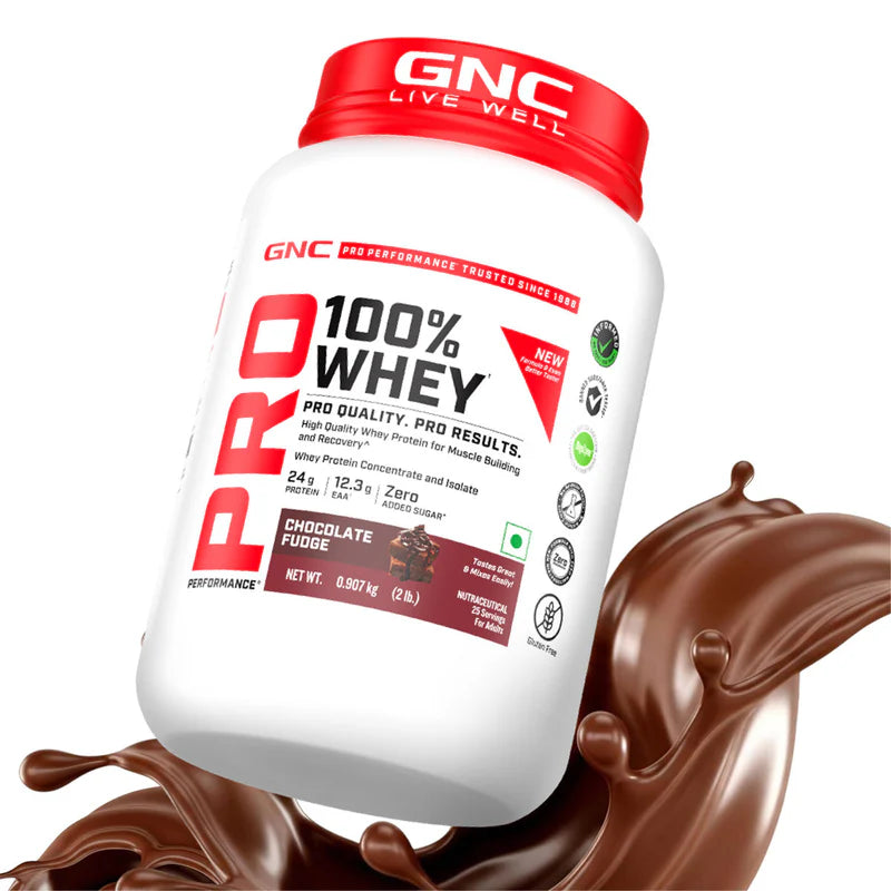 GNC Pro Performance 100% Whey |Chocolate Fudge| 907g