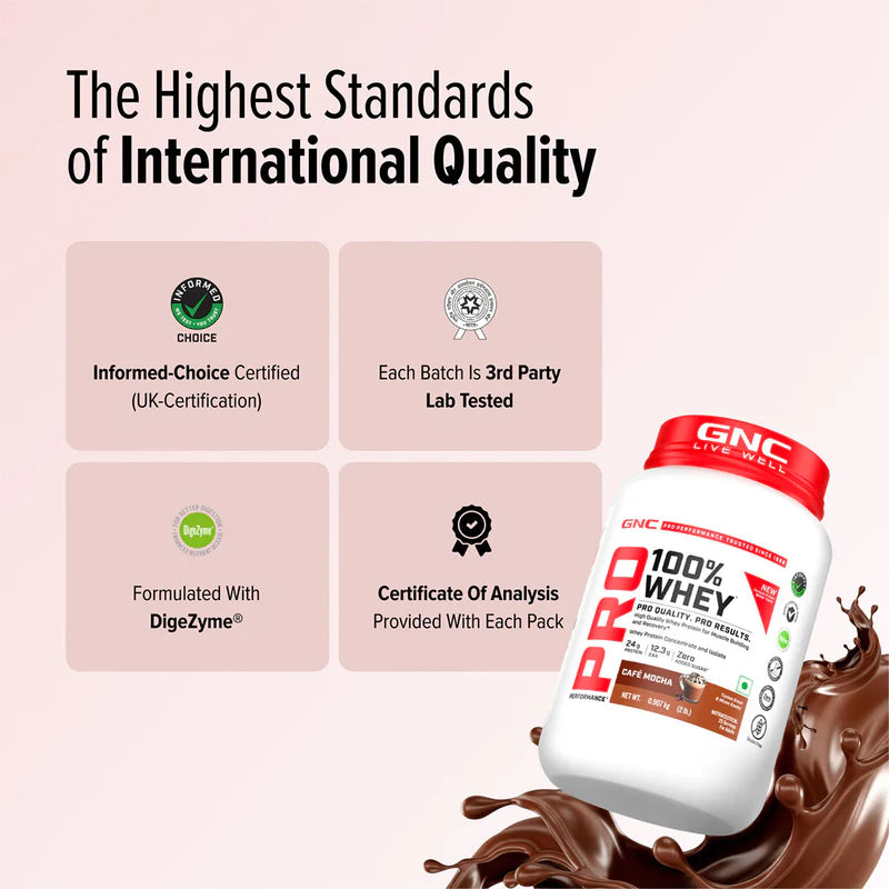 GNC Pro Performance 100% Whey |Chocolate Fudge| 907g