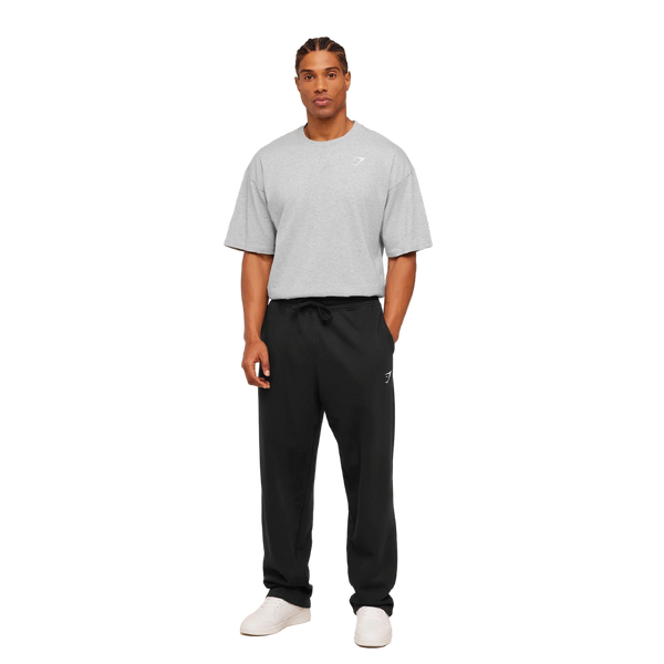 Gymshark Crest Oversized T-Shirt - Light Grey