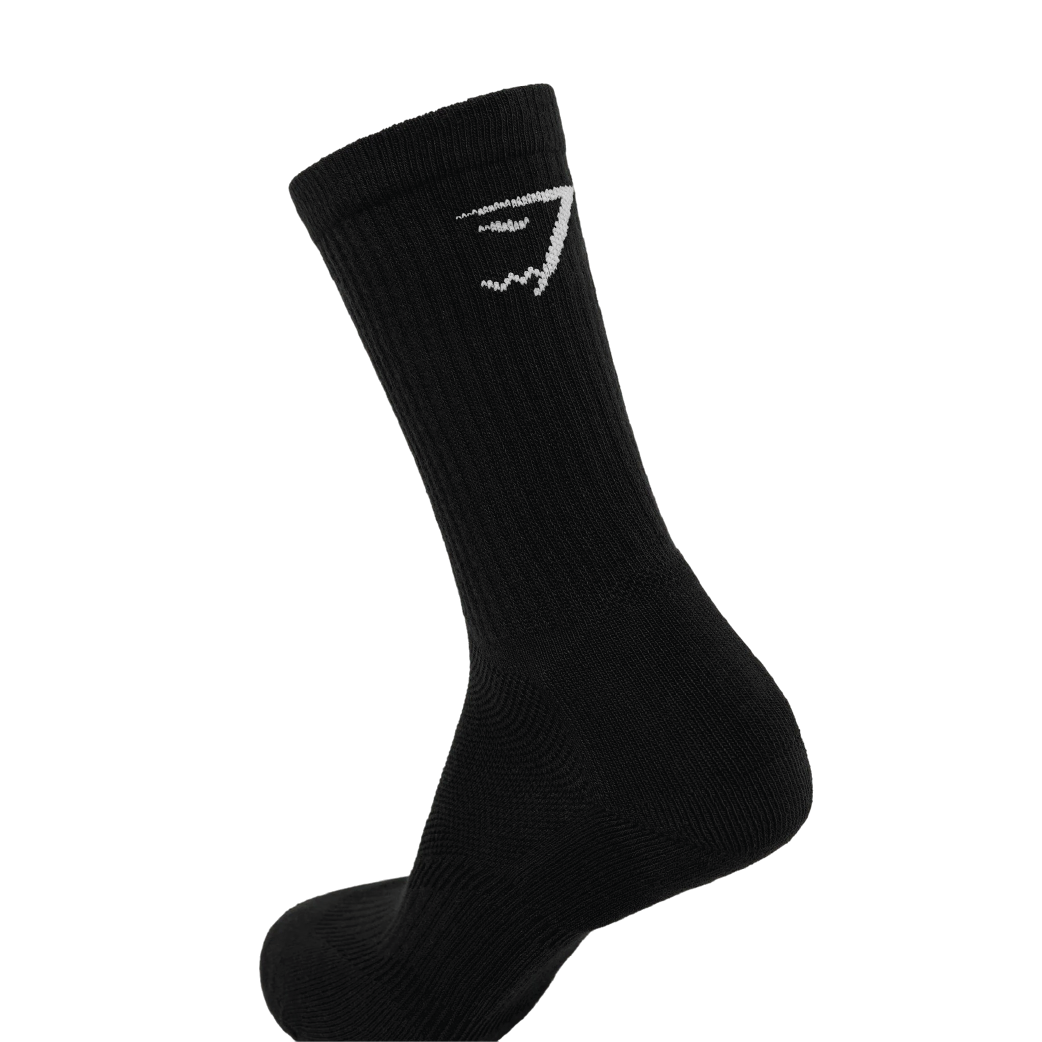Gymshark Crew Socks 5pk - Black