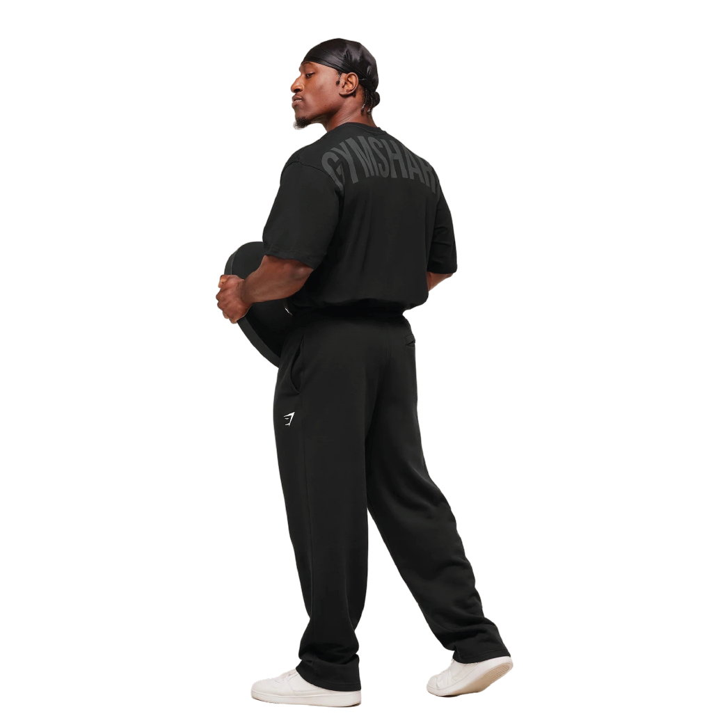 Gymshark Power T-Shirt - Black/Asphalt Grey