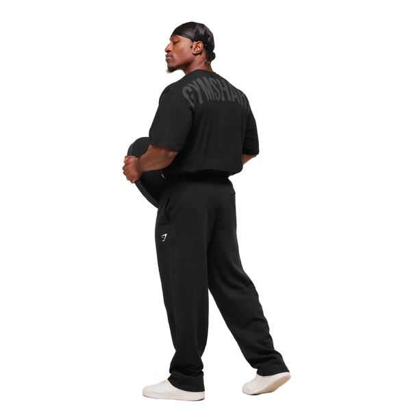 Gymshark Power T-Shirt - Black/Asphalt Grey