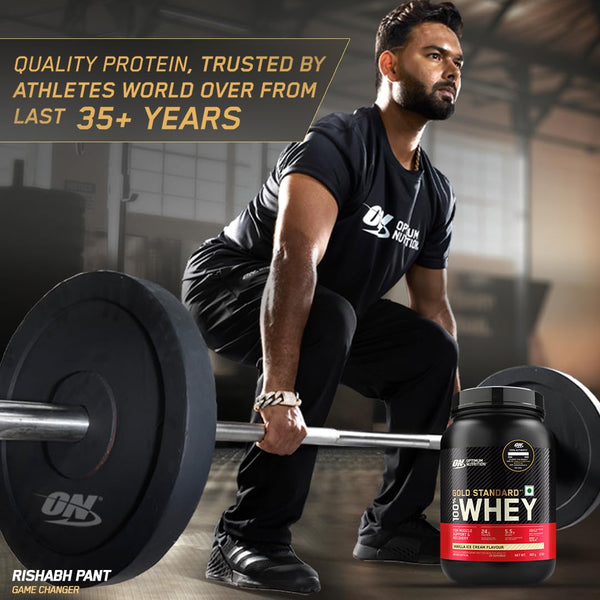 Gold Standard 100% Whey Protein Powder | Vanilla Ice Cream | 2 lbs