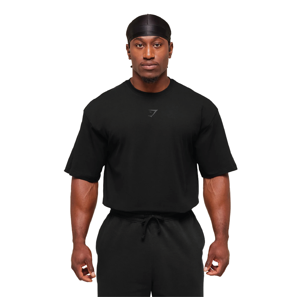 Gymshark Power T-Shirt - Black/Asphalt Grey