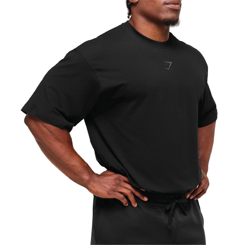 Gymshark Power T-Shirt - Black/Asphalt Grey