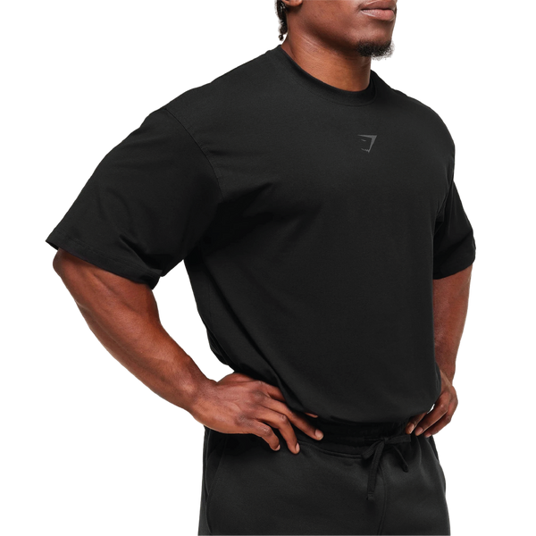 Gymshark Power T-Shirt - Black/Asphalt Grey