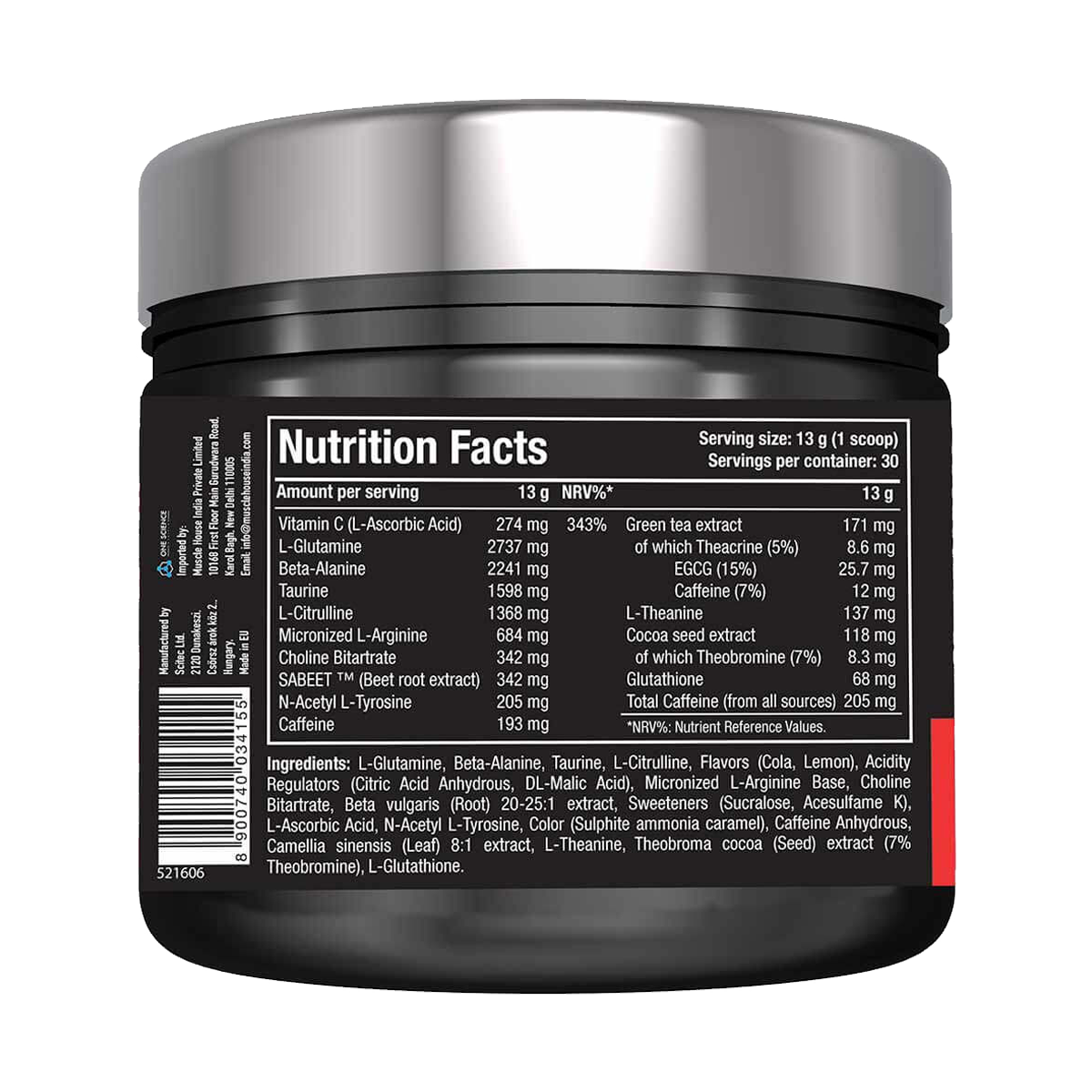 One Science Ghost Pre Workout, 390 g (0.85 lb), Cola Lime