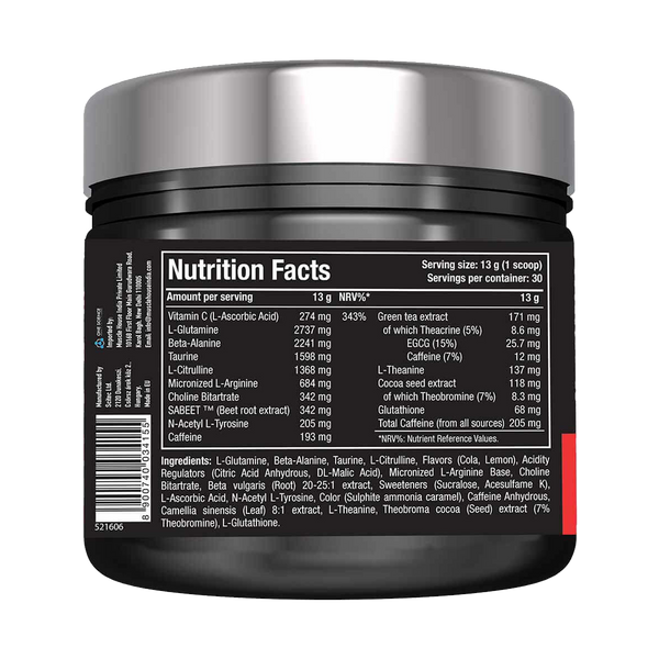 One Science Ghost Pre Workout, 390 g (0.85 lb), Cola Lime