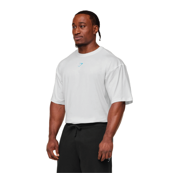 Gymshark Power T-Shirt - GS White/GS Brand Blue