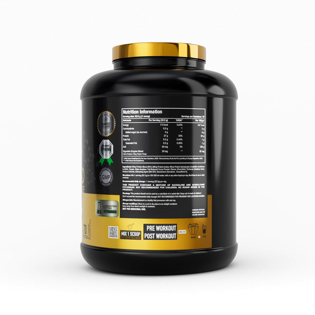 One Science Nutrition ISO Gold Whey Protein Isolate